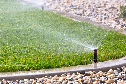 parte impianto di irrigazione di giardini